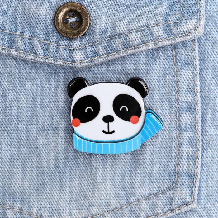 Значок акриловый в тубусе "Панда"