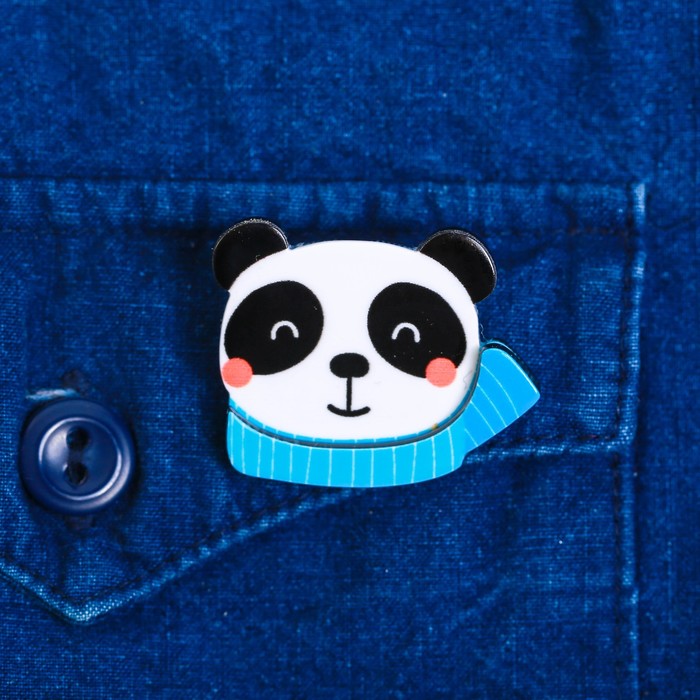 Значок акриловый в тубусе "Панда"