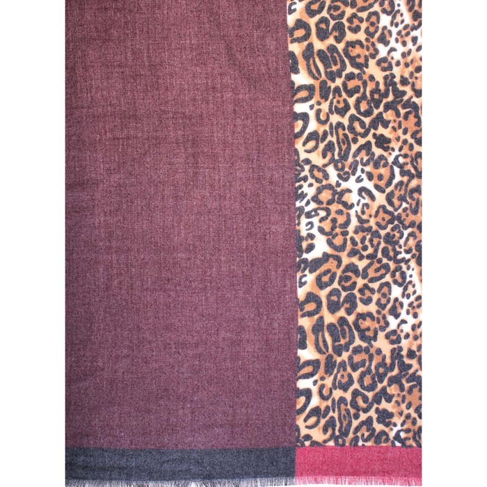 Палантин, размер 185×68 см, цвет серый