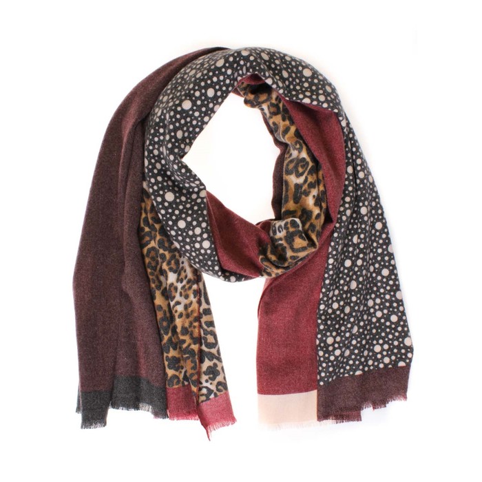 Палантин, размер 185×68 см, цвет серый