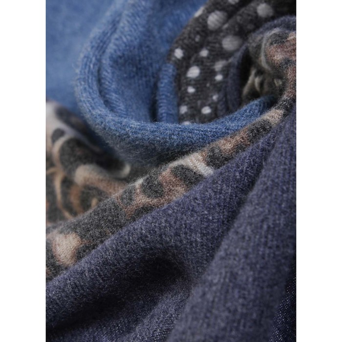 Палантин, размер 185×68 см, цвет синий