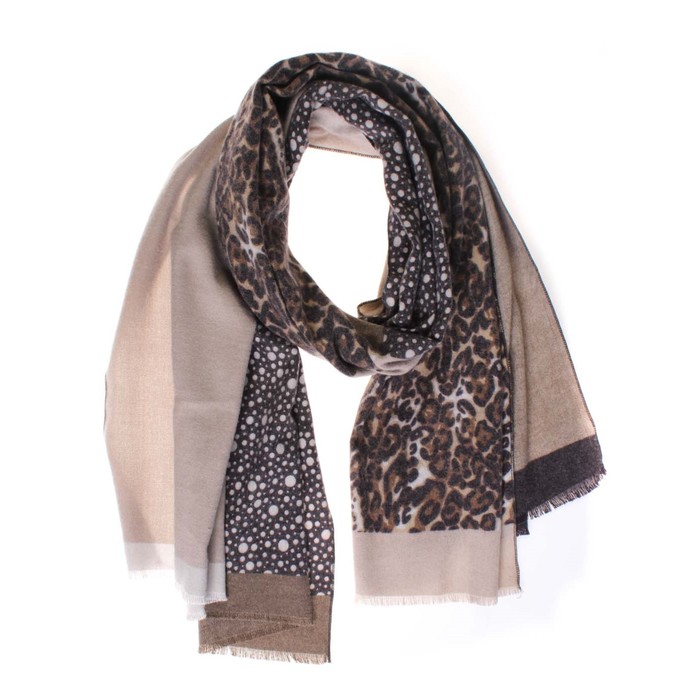 Палантин, размер 185×68 см, цвет бежевый