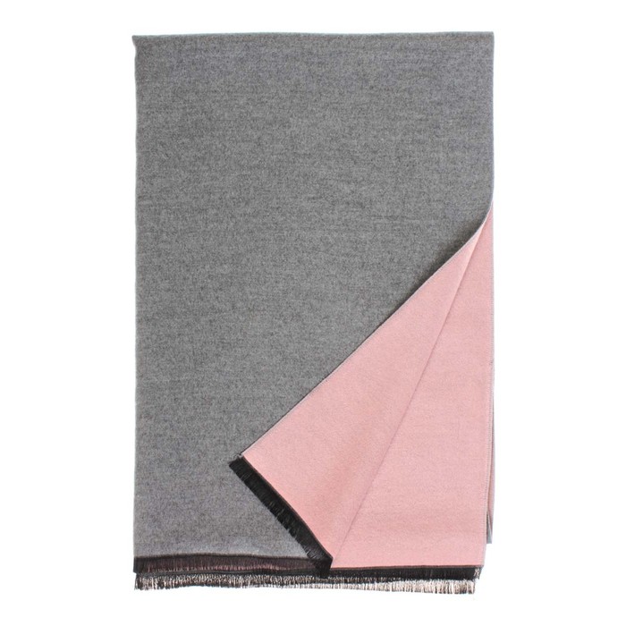 Палантин, размер 185×68 см, цвет серый