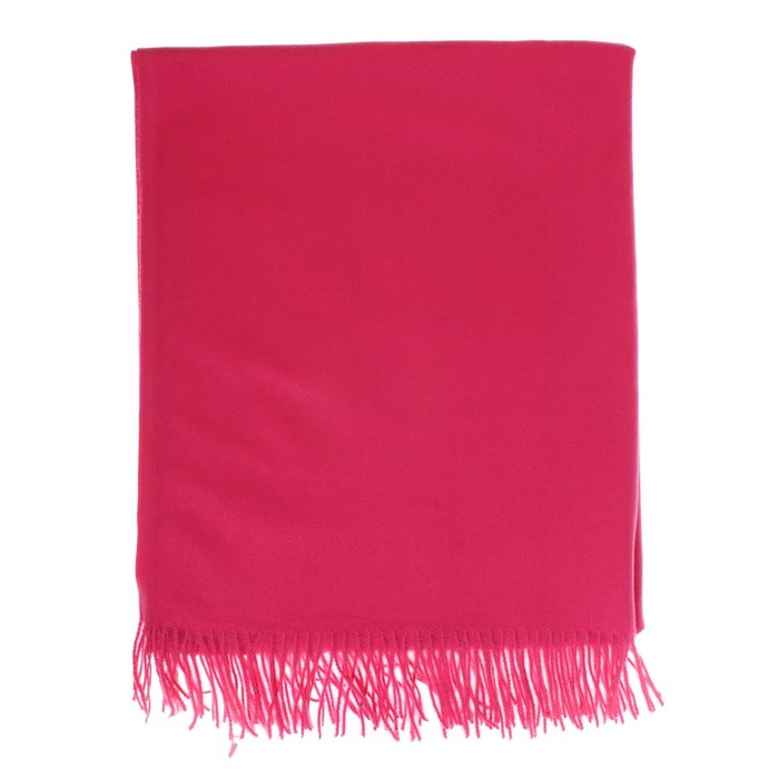 Палантин, размер 180×70 см, цвет фуксия