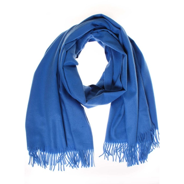 Палантин, размер 180×70 см, цвет васильковый