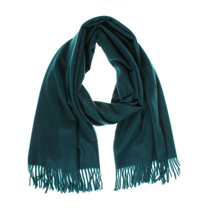 Палантин, размер 180×68 см, цвет зелёный