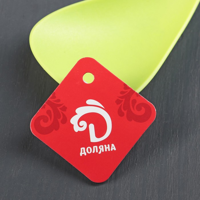 Ложка гарнирная 33,5 см "Трава", цвет зелёный