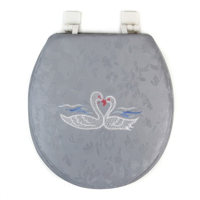 Сиденье для унитаза 40х37х4,5 см "Лебеди"