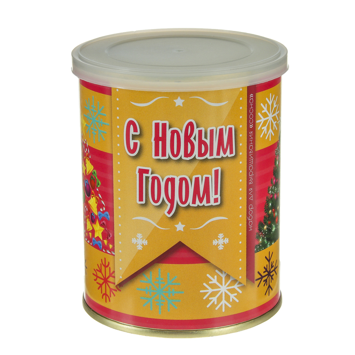 Растущая травка "Растение в банке "Сосна Новогодняя"