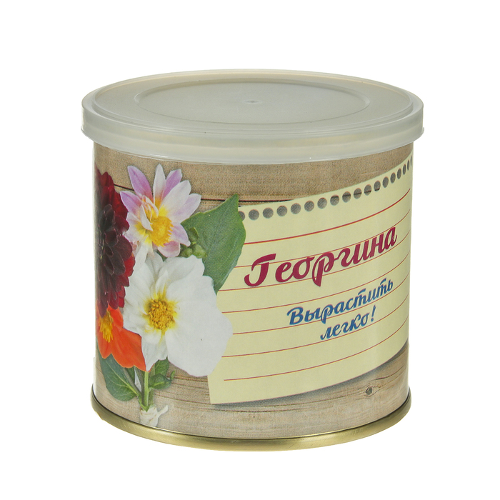 Растущая травка "Мини-цветок в банке "Георгина"