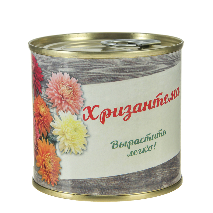 Растущая травка "Мини-цветок в банке "Хризантема"