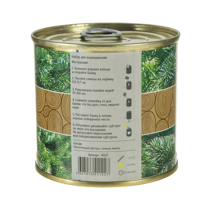 Растущая травка "Мини-дерево в банке "Пихта"