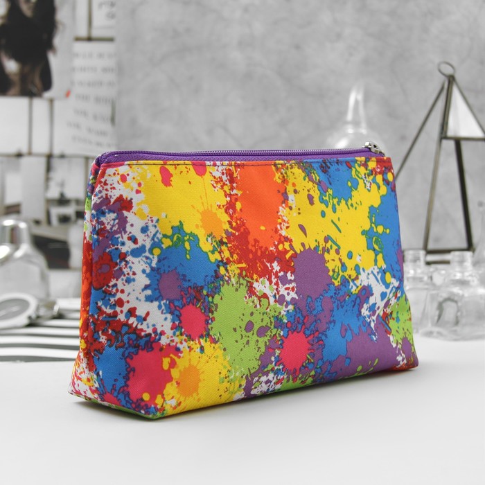 Косметичка простая «Акварель», отдел на молнии