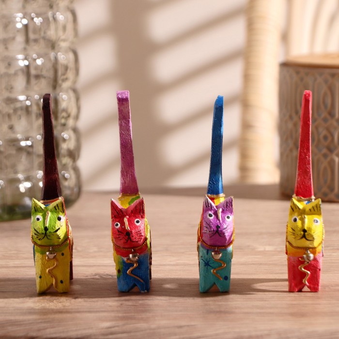 Набор сувенирный "Разноцветные кошечки" 7,5х5х11 см