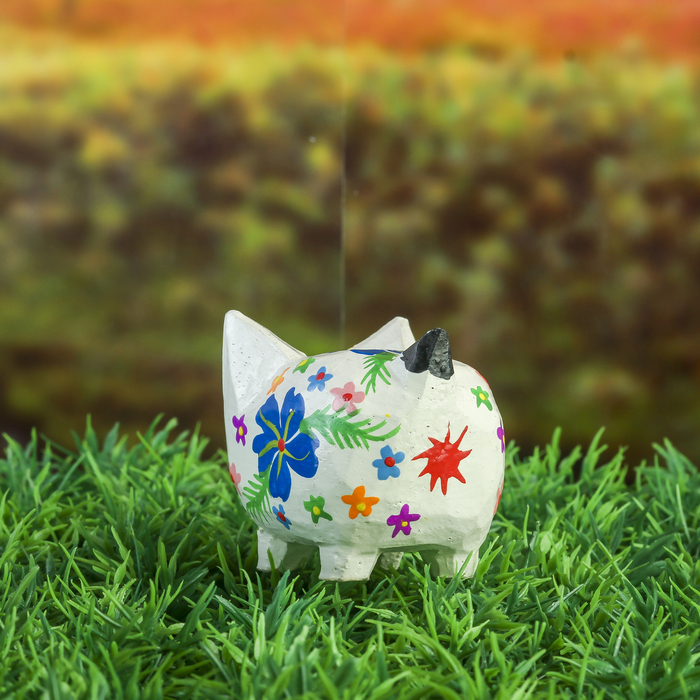 Набор сувенирный "Свинки с синим цветочком" 23х6х5 см