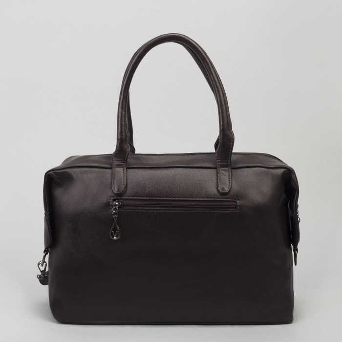 Сумка женская, отдел на молнии, наружный карман, длинный ремень, цвет кофе