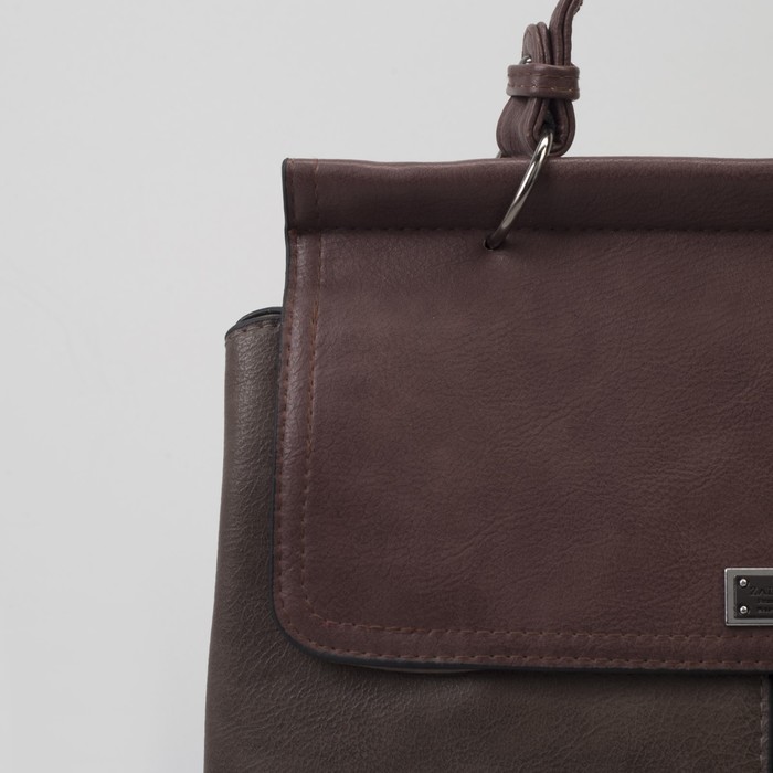 Сумка женская, отдел на молнии, наружный карман, длинный ремень, цвет хаки