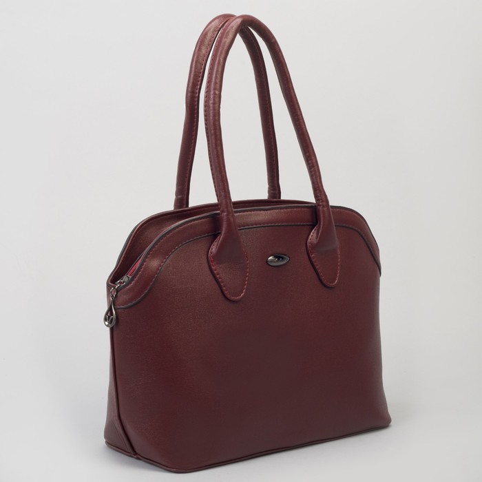 Сумка женская, отдел с перегородкой на молнии, наружный карман, цвет бордовый