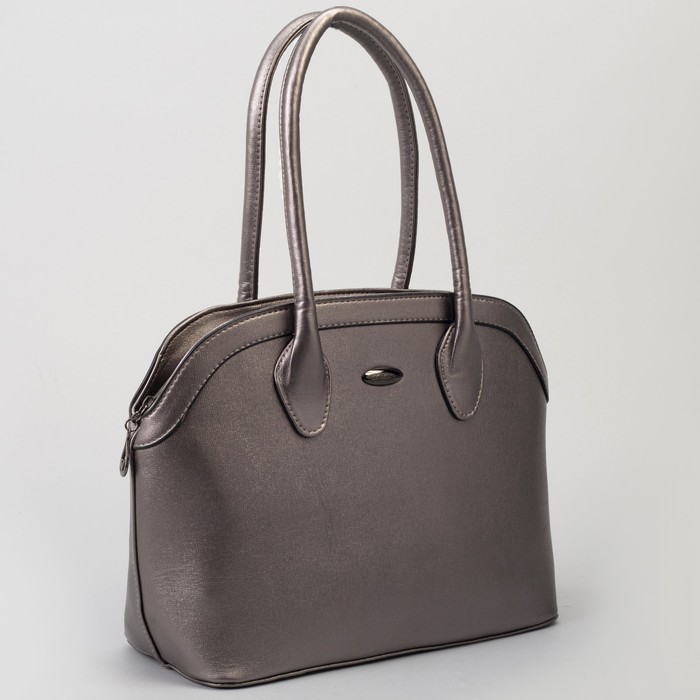 Сумка женская, отдел с перегородкой на молнии, наружный карман, цвет бронзовый