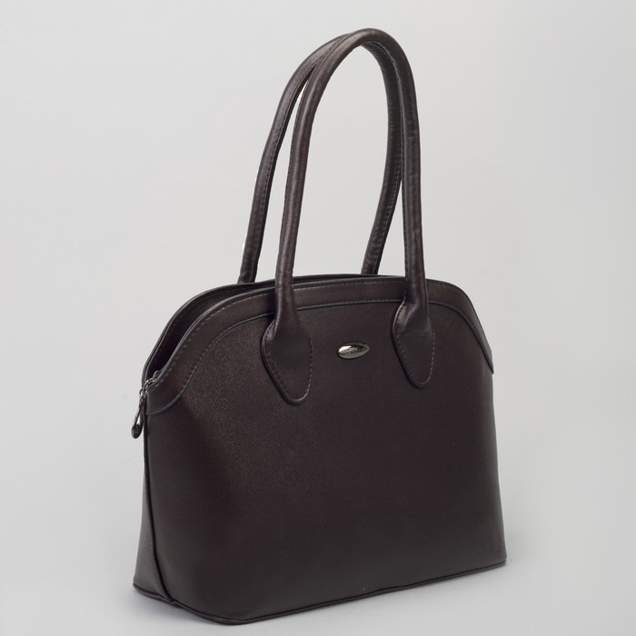 Сумка женская, отдел с перегородкой на молнии, наружный карман, цвет кофе