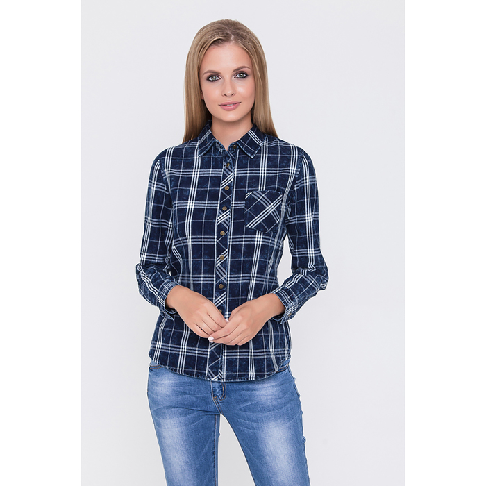 Блузка женская 7116 цвет синий, р-р 42