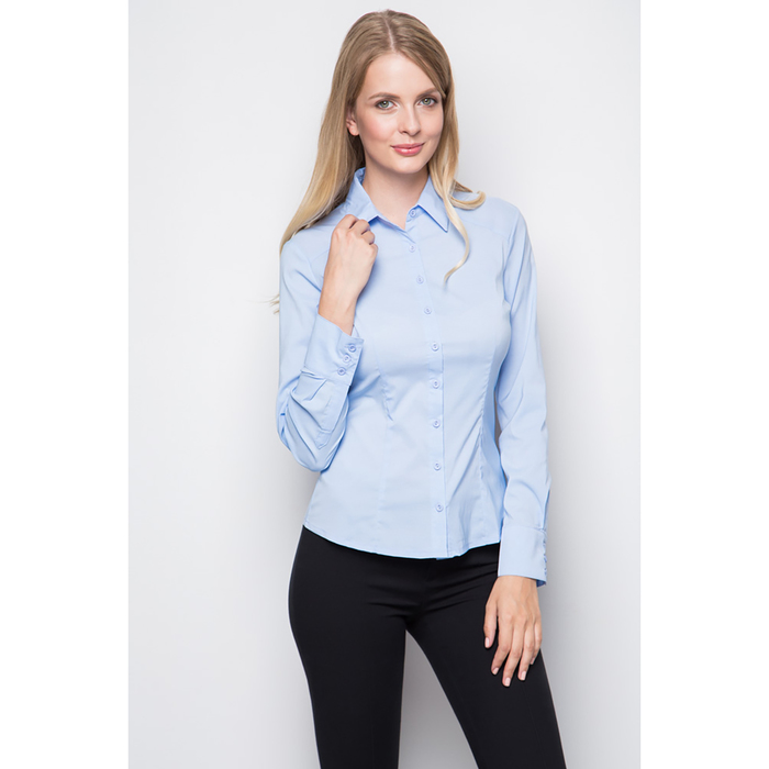 Блузка женская 8195 цвет голубой, р-р 42