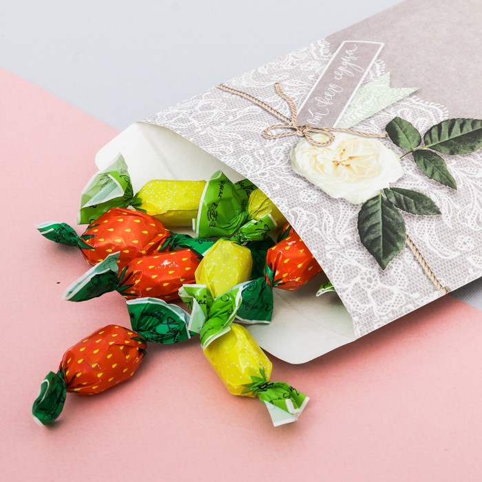 Пакетик подарочный«От всего сердца», 13 × 16 см