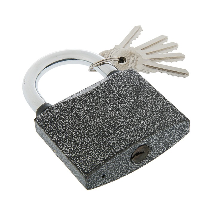 Замок навесной "АЛЛЮР" ВС1Ч-375, дужка d=10 мм, полимер, 5 ключей УЦЕНКА