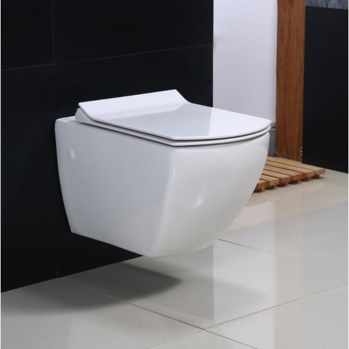 Чаша унитаза BelBagno CARINA BB514CHR, подвесной, безободковый