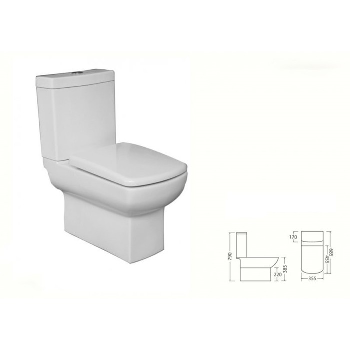 Сидение BelBagno CENTO BB2332SC, дюропласт