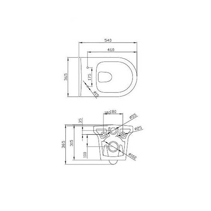 Чаша унитаза BelBagno VELLA BB829CH, подвесной