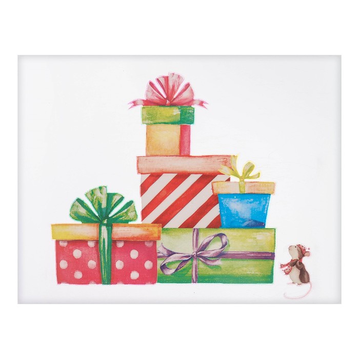 Переводки на посуду (холодная деколь) «Волшебное новогоднее счастье», 21 × 14,8 см