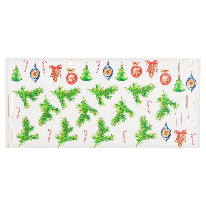 Переводки на посуду (холодная деколь) «Волшебного Нового Года!», 14,1 × 14,1 см