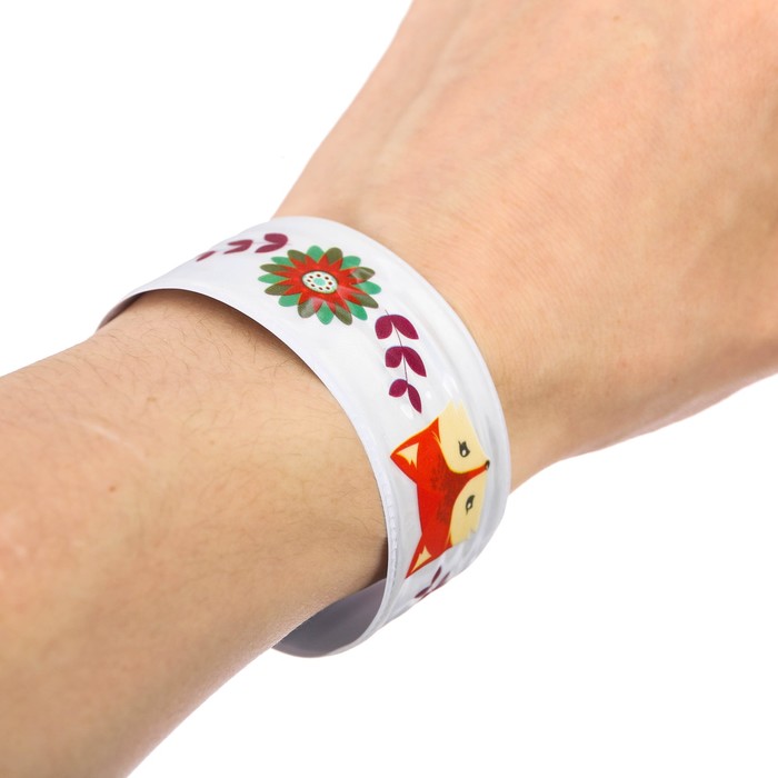 Набор светоотражателей "Соблюдаю ПДД", браслет, брелок, наклейки 3 шт