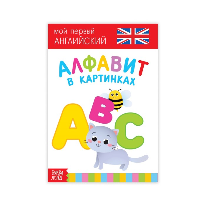 Развивающая книжка "Алфавит в картинках. Английский язык"  20 стр.