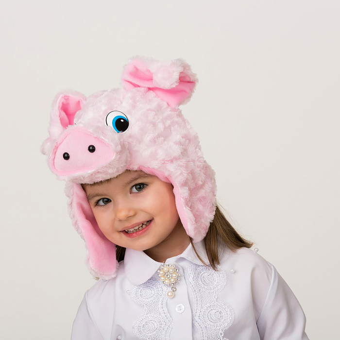 Карнавальная шапка "Свинка Клуша", р-р 52