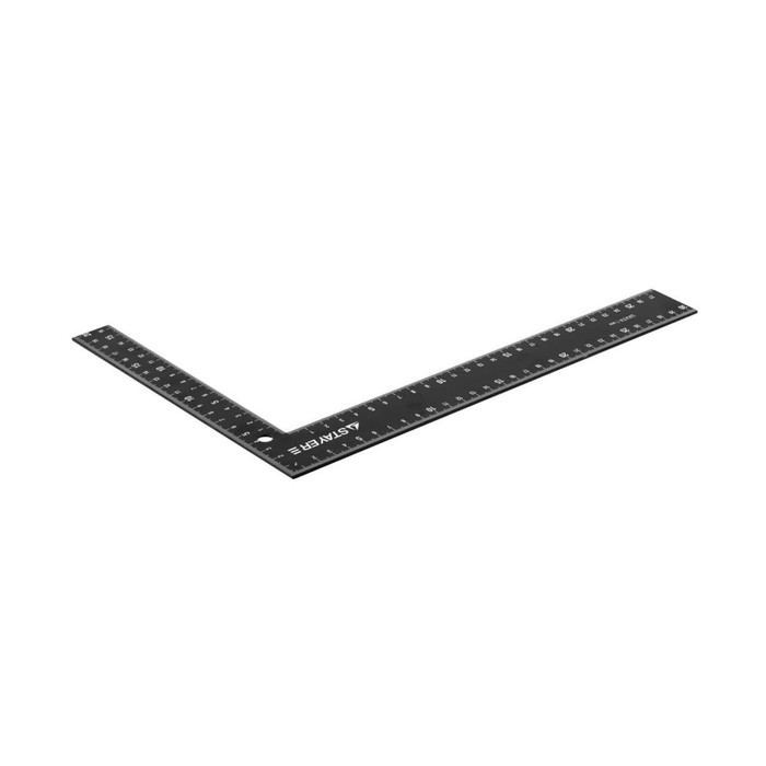 Угольник STAYER 3435-30, столярный, стальной цельнометаллический, шаг 1 мм, 300 х 200 мм