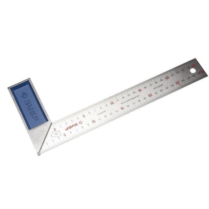 Угольник "ЗУБР" ЭКСПЕРТ 34393-30, столярный, алюминиевая рукоятка, полотно 37 мм, 300 мм