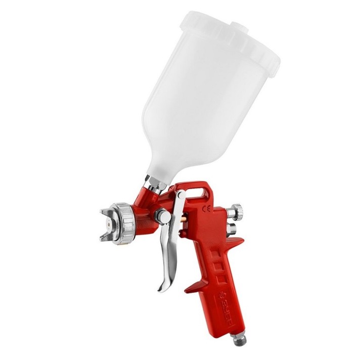 Краскопульт "ЗУБР" МАСТЕР МС 200 06455-1.3, пневматический, c верхним бачком, 1.3 мм, 0.6л