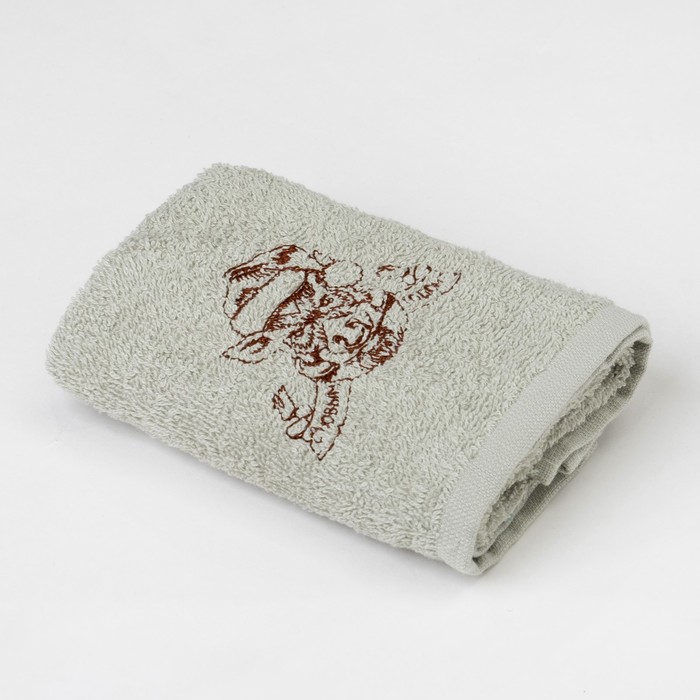 Полотенце махровое "С Новым годом" 30х60см, 340 г/м2, 100% хлопок