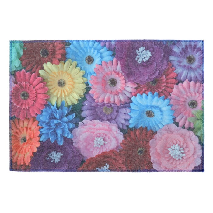 Ковер для дома "Цветы яркие" 40х60 см