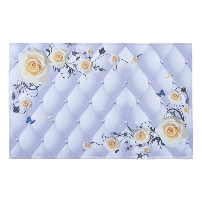 Ковер для дома "Розы на белом" 50х80 см