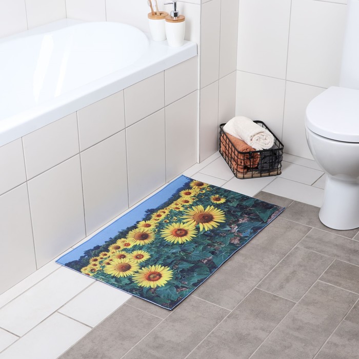 Ковер для дома"Подсолнухи" 50х80 см