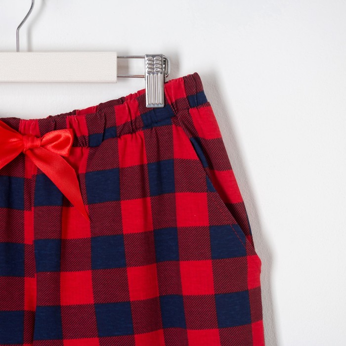 Брюки женские KAFTAN "Hello winter", в клетку, р-р 48-50, 100% хл