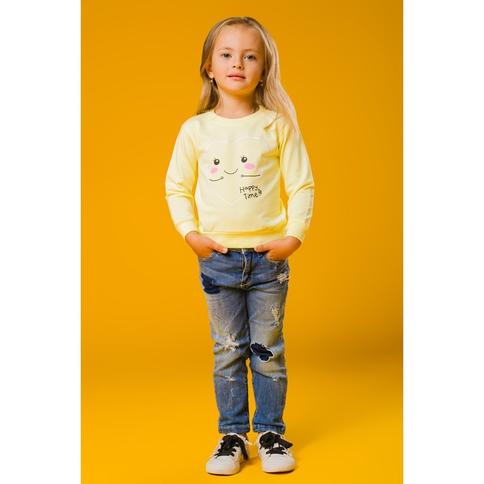 Джемпер Happy time желтый, рост 98
