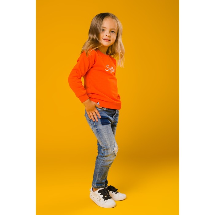Джемпер Sunflower оранжевый, рост 86