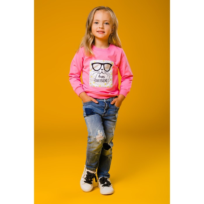 Джемпер Happy weekend фуксия, рост 98