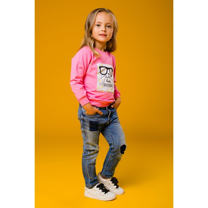 Джемпер Happy weekend фуксия, рост 98