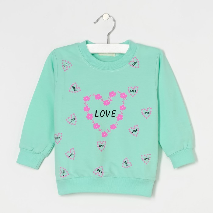 Джемпер Love мятный, рост 98