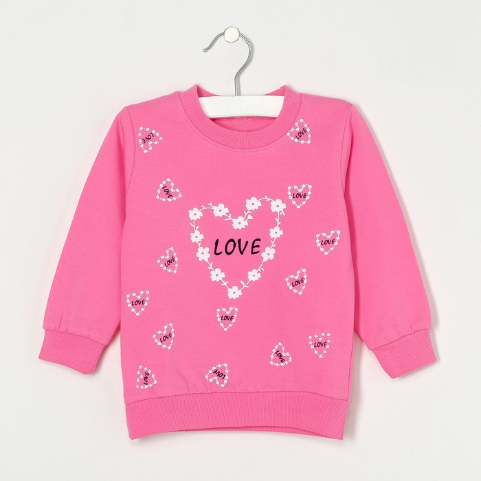 Джемпер Love фуксия, рост 86